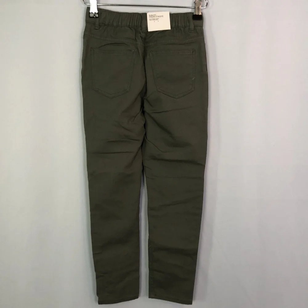 H&M Boys Plaid Shirt Long Sleeve Button / Olive Green Pullover Pants Size 7